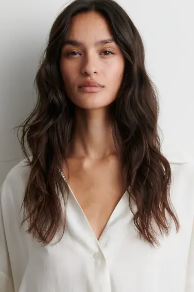 Timeline blouse, egret