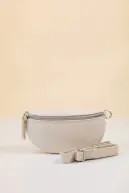 Carrie nahkalaukku S, beige/kulta