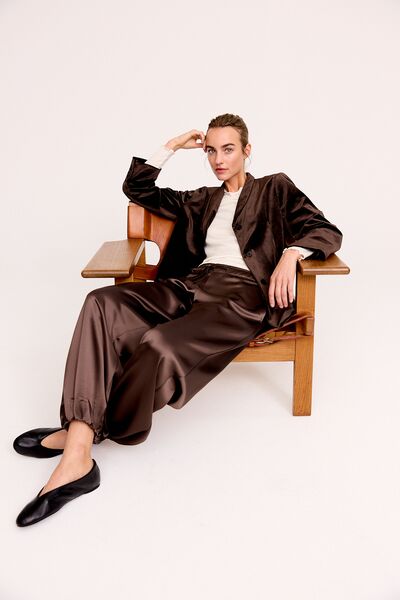Rhodes trousers, chocolate brown