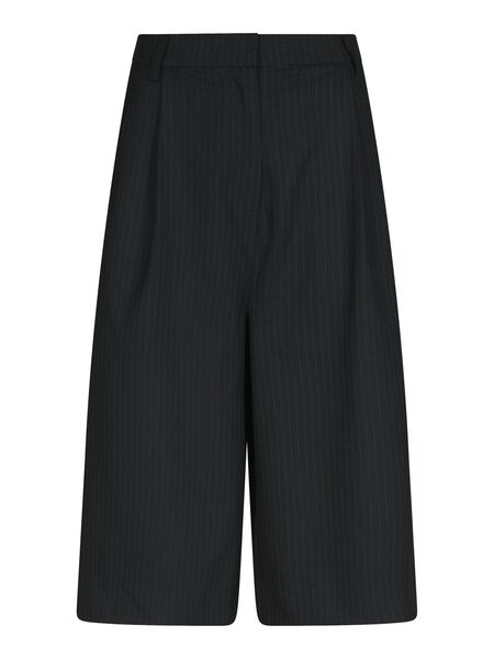 Rima slim pinstripe shorts, dark navy
