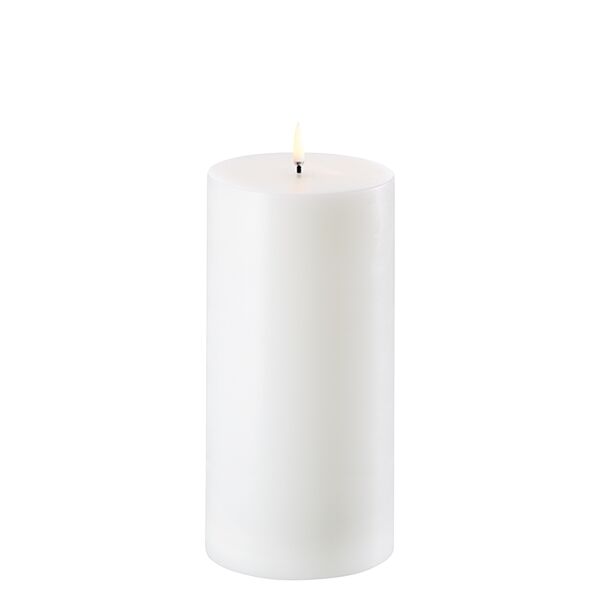 Led candle 10x20cm, nordic white