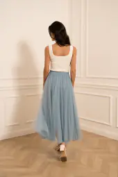 Aria tulle skirt, ciel