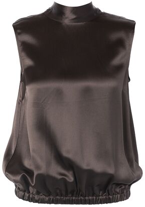 Rhapsody top, chocolate brown