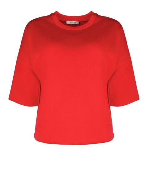 Leah sweater, poppy red