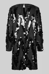 Glimmer simple dress, black