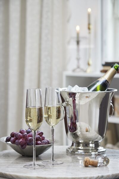 Sigrid wine cooler, silver brass