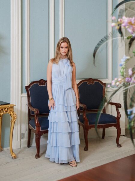 Marli solid dress, light blue