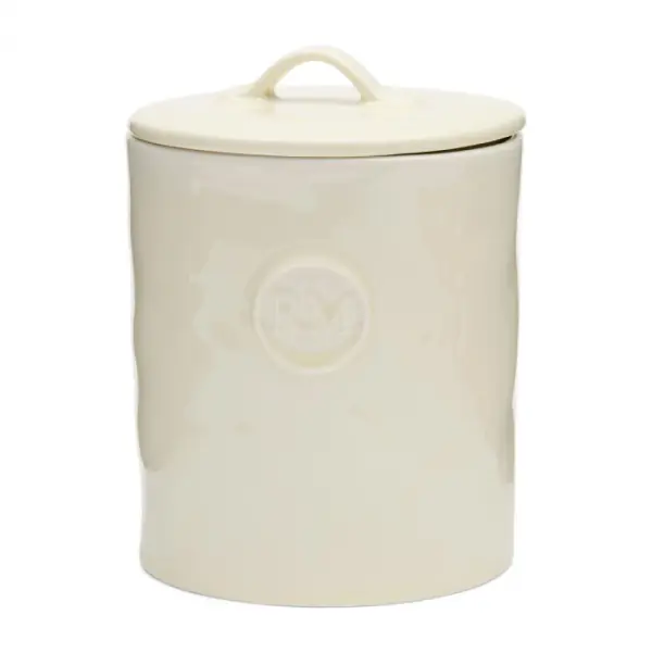 Portofino storage jar M, white