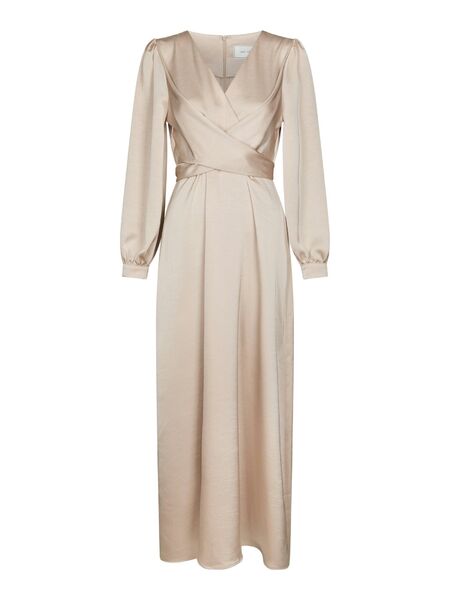 Bretti heavy sateen dress, champagne