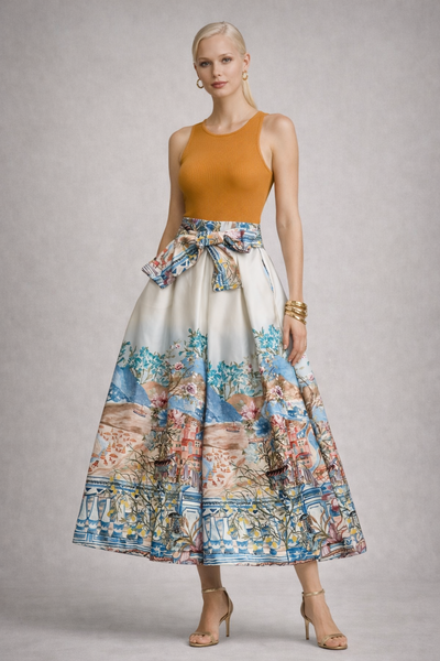 Mountain skirt, light blue