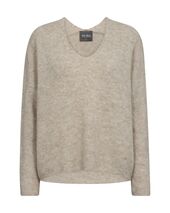 Thora v-neck knit, feather gray