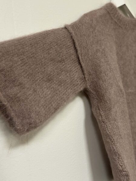 Sweater with seam detail, taupe