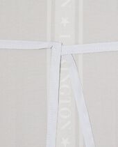 Icons cotton jacquard apron, beige/white