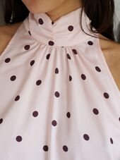Jos big dot top, Light pink