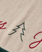 Jute/cotton Christmas tree mat 110cm, natural