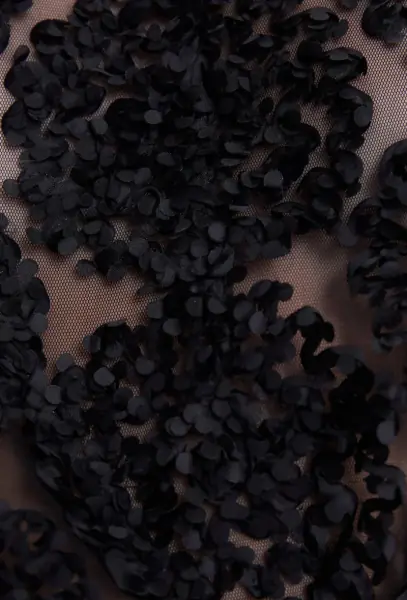 Rosette blouse, black