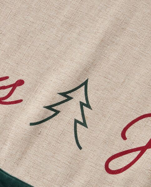 Jute/cotton Christmas tree mat 110cm, natural
