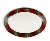Classic tartan serving plate