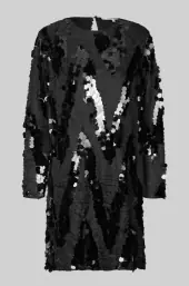 Glimmer simple dress, black