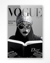 Fashion book white 40x60