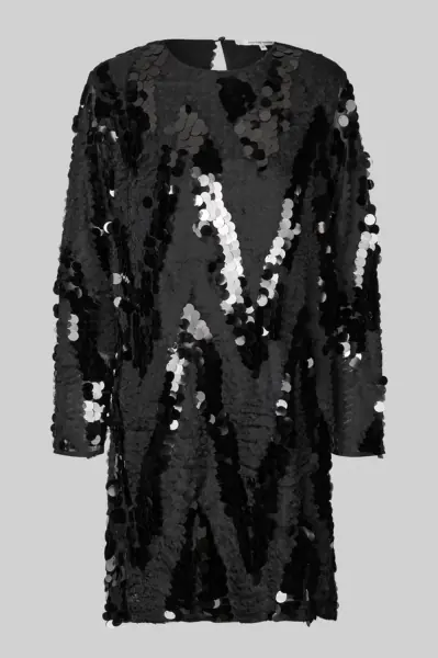 Glimmer simple dress, black