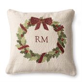 Christmas wreath pillow cover 50x50