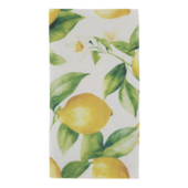Aix cloth napkin with lemons, white