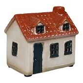 Ceramic house 8cm, white