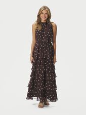 Marli big dot dress, brown