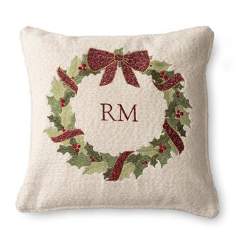 Christmas wreath pillow cover 50x50