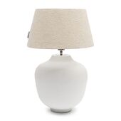 Linen taper lampshade white 38x21