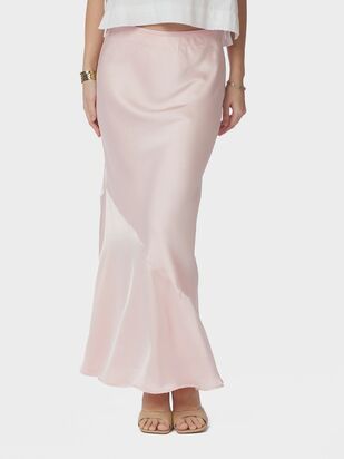 Ninad sateen skirt, light pink