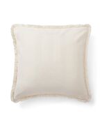 Velvet fringe pillow cover 50x50, snow white