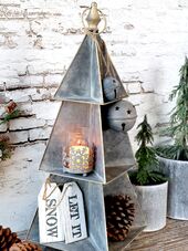 Sign let it snow 2pcs, antique white