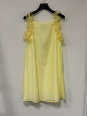 Frill dress, yellow