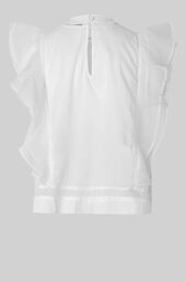 Kristel Frill Top, White