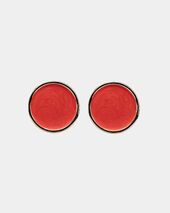 Ava pearls earrings, pearl red