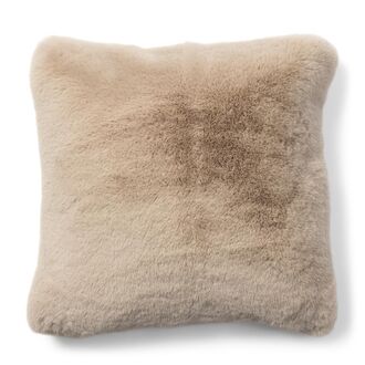 Heather alba faux fur pillow cover 50x50