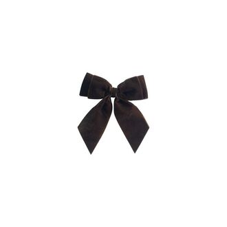Christmas bow velvet 15x13, mocca
