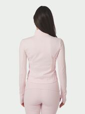 Nolana zip blouse, light pink