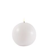 Led ball candle 10cm, white