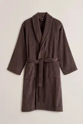 Embrodery robe, deep brown