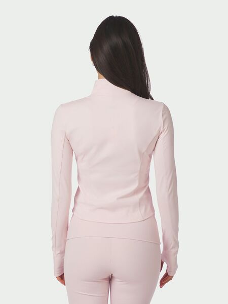 Nolana zip blouse, light pink