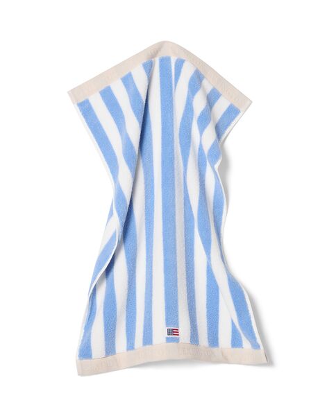 Block Striped Towel 30x50, Sky Blue/White