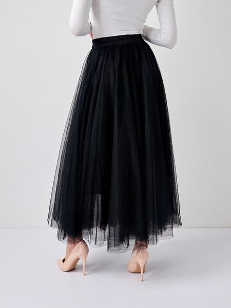 Aria tulle skirt, noir