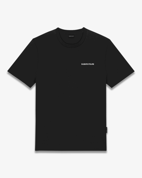 T-shirt oval backprint Filou CLI, black
