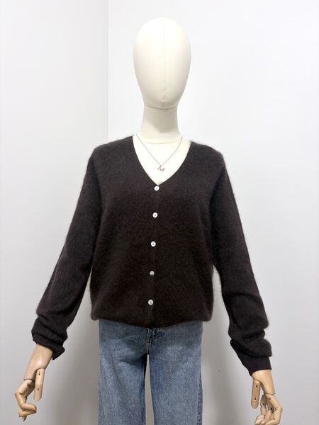 Cashmere blend cardigan, brown