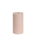 Led pillar candle 15cm, rustic beige