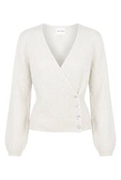Mariya wrap cardigan, white