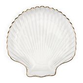 Beach shell decoration plate
